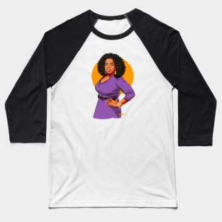 Oprah Winfrey - An illustration by Paul Cemmick Baseball T-Shirt